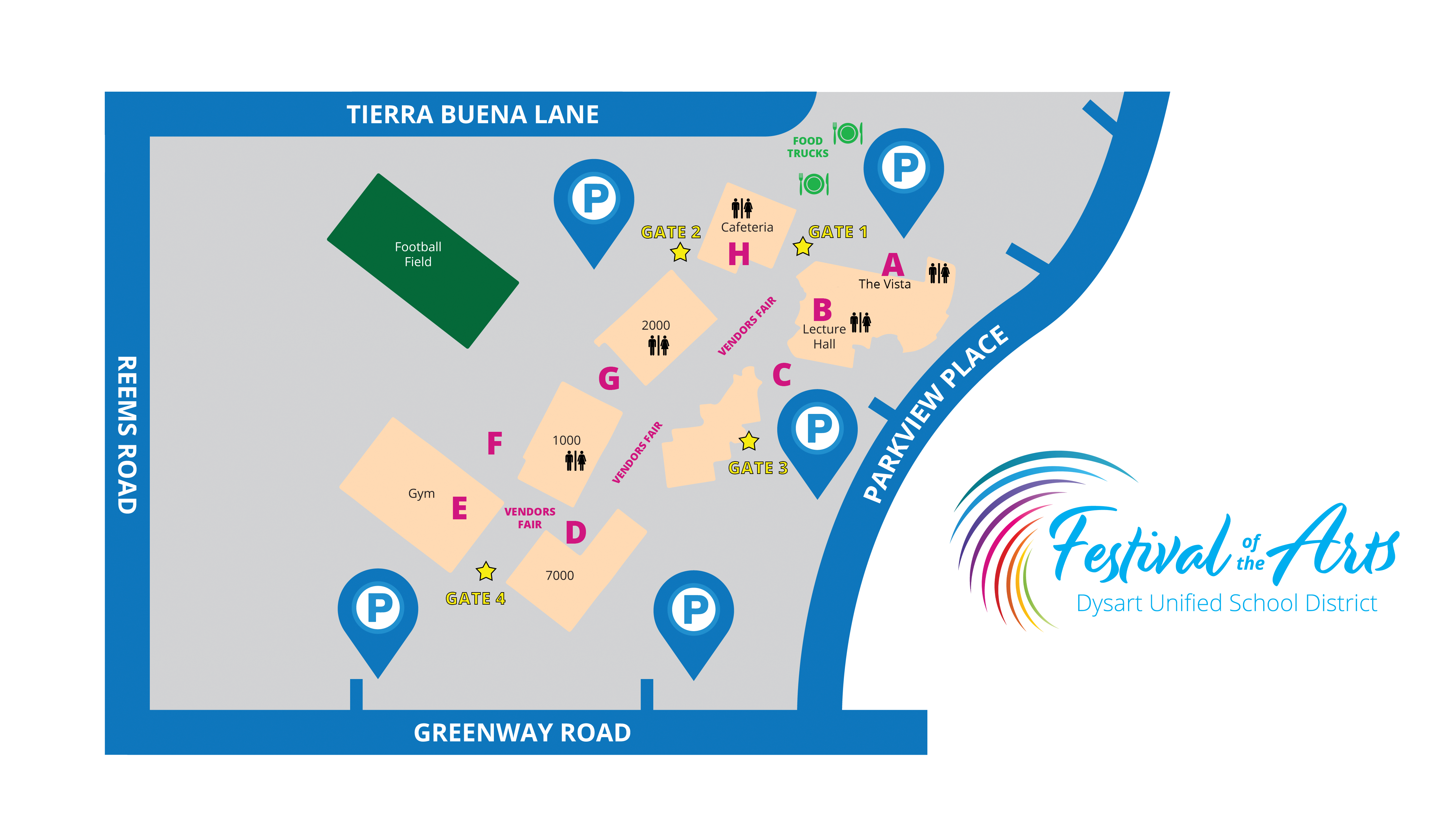 Map of Festival of the Arts